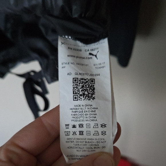 Puma Women's Black Transition FZ Hoodie Size M - Picture 5 of 5